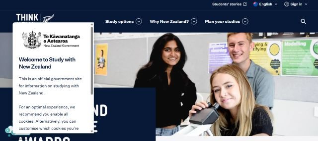 New Zealand study portal