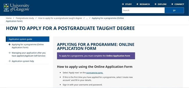 Glasgow MBA Scholarship Official Website 